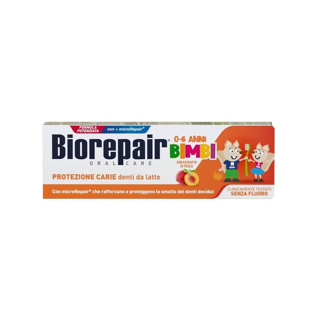 Biorepair Kids Tandpasta | 50 ml | Perzik & Melktanden 0-6 Jaar