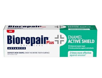 Biorepair Plus Advanced Active Shield Tandpasta | 75 ml | Glazuurbescherming