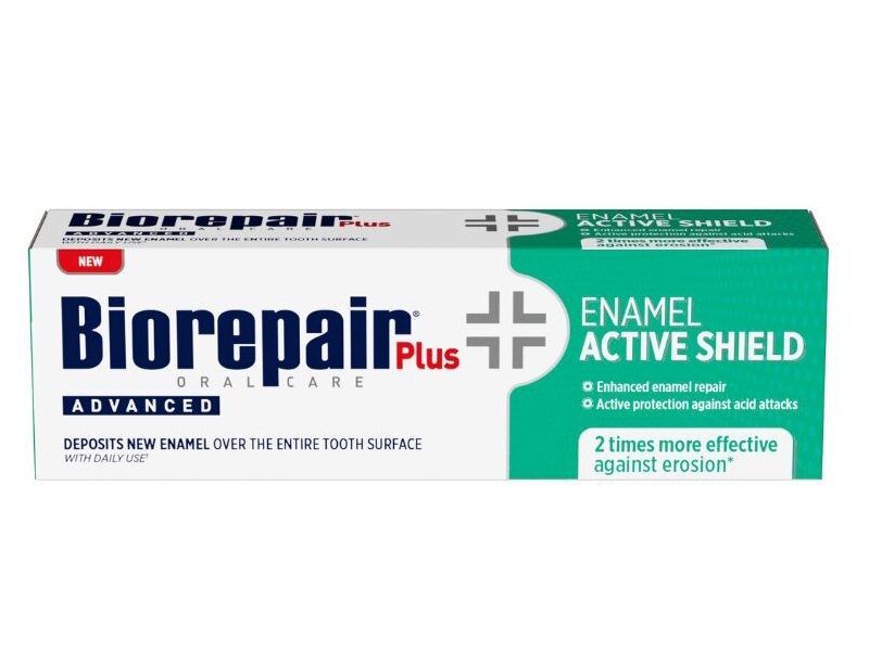 Biorepair Plus Advanced Active Shield Tandpasta | 75 ml | Glazuurbescherming