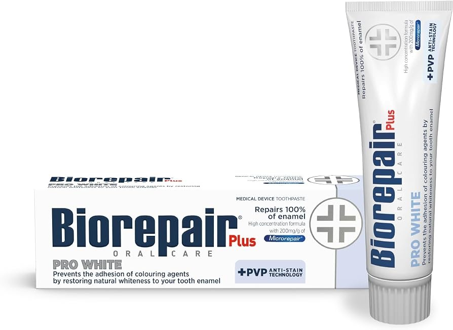 Biorepair Plus Pro White Tandpasta | 75 ml | Whitening & Tandsteenbescherming