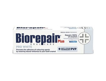 Biorepair Plus Pro White Tandpasta | 75 ml | Whitening & Tandsteenbescherming