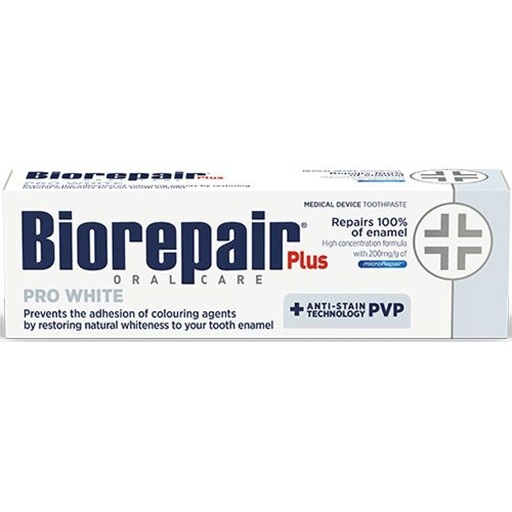 Biorepair Plus Pro White Tandpasta | 75 ml | Whitening & Tandsteenbescherming