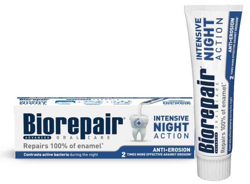 Biorepair Advanced Intensive Night Tandpasta | 75 ml | Bescherming tegen tanderosie