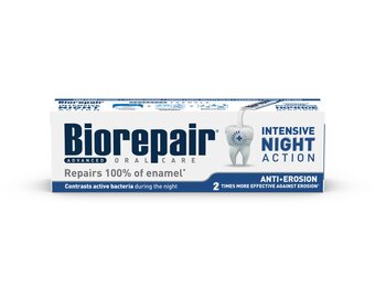 Biorepair Advanced Intensive Night Tandpasta | 75 ml | Bescherming tegen tanderosie