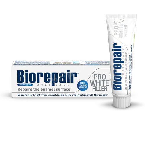 Biorepair Pro White FillerTandpasta | 75 ml | Natuurlijk Wittere Tanden & Glazuurherstel