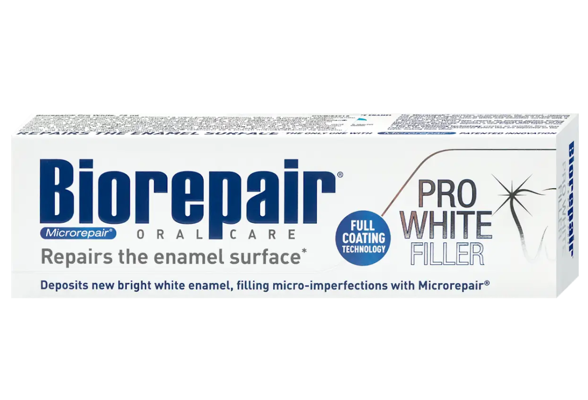 Biorepair Pro White FillerTandpasta | 75 ml | Natuurlijk Wittere Tanden & Glazuurherstel