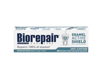 Biorepair Advanced Active Shield Tandpasta | 75 ml | Bescherming tegen Gaatjes