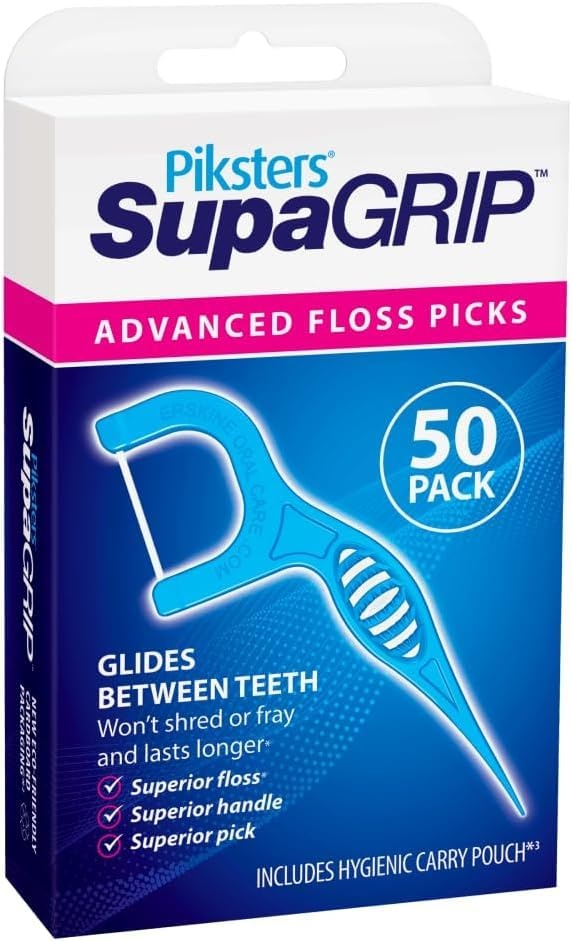 Piksters SupaGRIP Floss Met Houder - 50 stuks