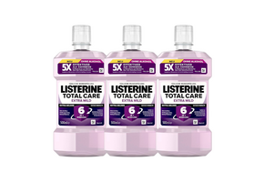 Listerine Total Care Mondwater | 3 x 500 ml | Extra Mild