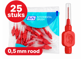 TePe Ragers Origineel 0,5 mm Rood | 25 stuks
