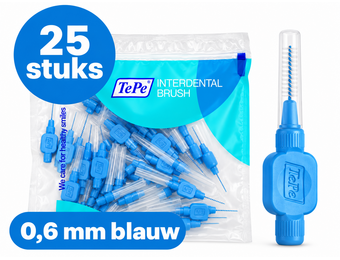 TePe Ragers Origineel 0,6 mm Blauw | 25 stuks