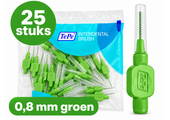 TePe Ragers Origineel 0,8 mm Groen | 25 stuks