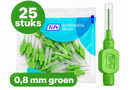 TePe Ragers Origineel 0,8 mm Groen | 25 stuks