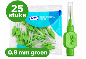 TePe Ragers Origineel 0,8 mm Groen | 25 stuks