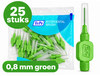 TePe Ragers Origineel 0,8 mm Groen | 25 stuks