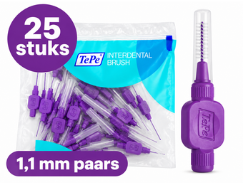TePe Ragers Origineel 1,1 mm Lila  | 25 stuks