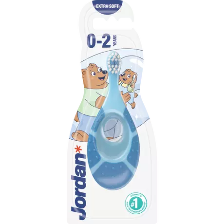 Jordan Tandenborstel Step By Step (0-2 jaar) - blauw/groen