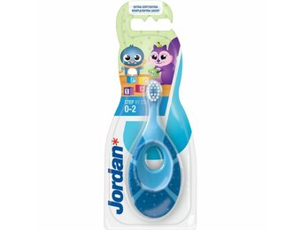Jordan Step By Step Tandenborstel (0-2 jaar) - blauw/groen