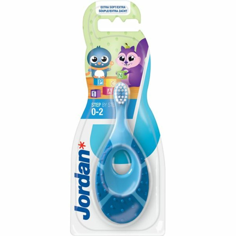 Jordan Tandenborstel Step By Step (0-2 jaar) - blauw/groen