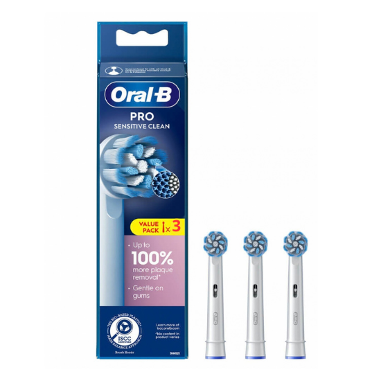 Oral B PRO Sensitive Clean Opzetborstels | 3 stuks (Tweedekans)