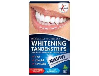 Lucovitaal Whitening Tandenstrips | Zonder Waterstofperoxide | 5 behandelingen