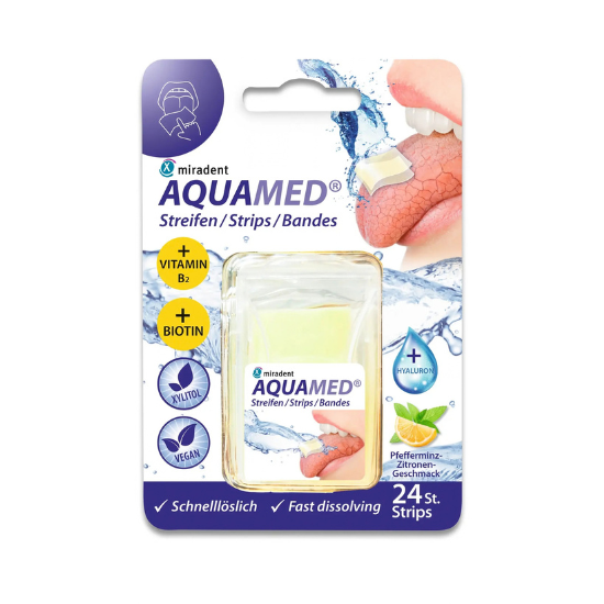 Miradent Strips tegen Droge Mond Aquamed | 24 stuks