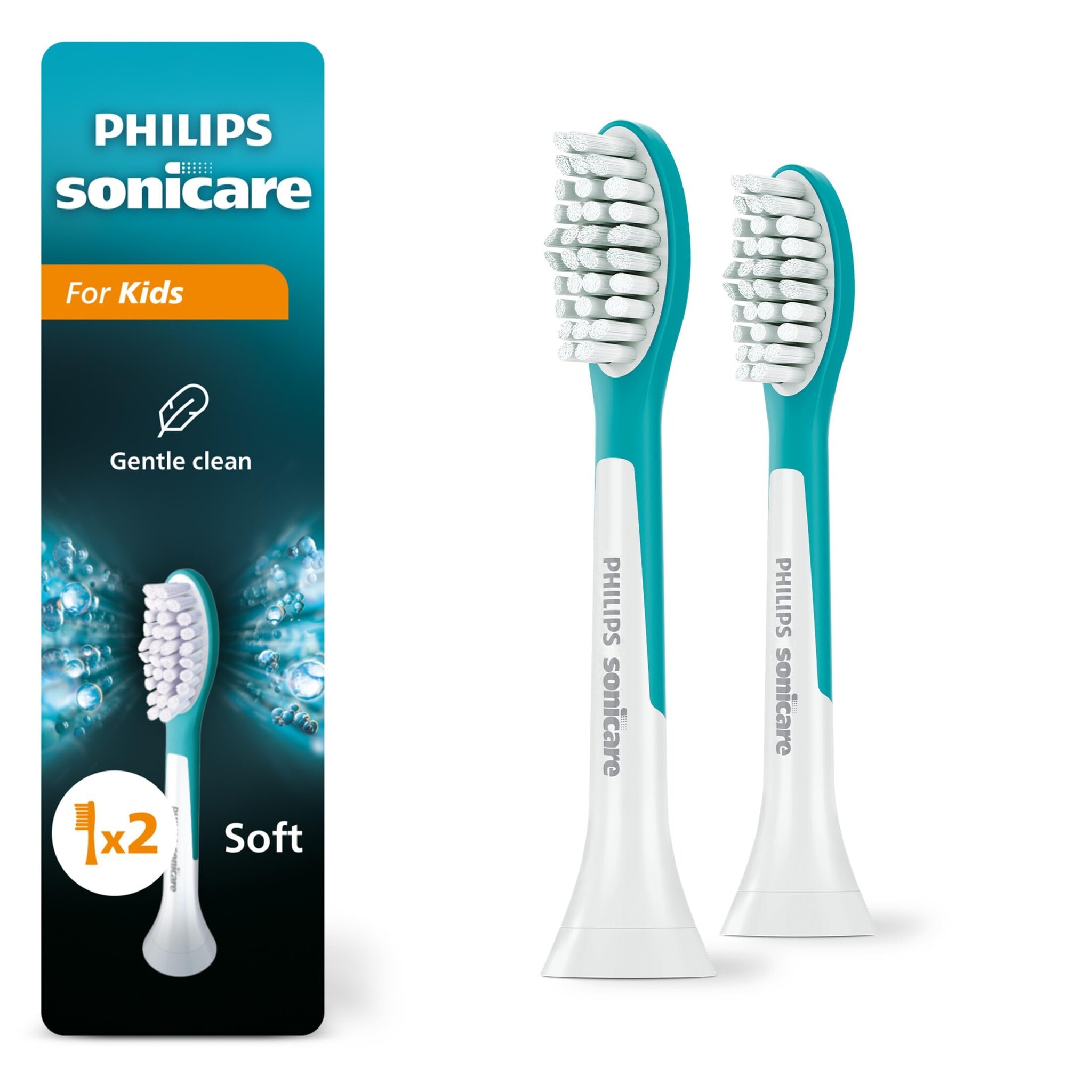 Philips Sonicare Opzetborstels For Kids 7+ jaar HX6042/90- 2 Stuks