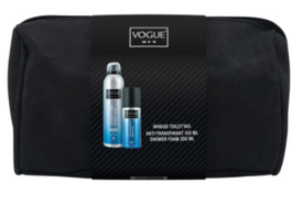 Vogue Men Nordic Blue Geschenkset | Toilettas + Deodorant 150 ml + Shower Foam 200 ml