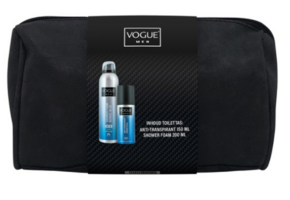 Vogue Men Nordic Blue Geschenkset | Toilettas + Deodorant 150 ml + Shower Foam 200 ml