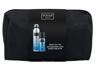 Vogue Men Nordic Blue Geschenkset | Toilettas + Deodorant 150 ml + Shower Foam 200 ml