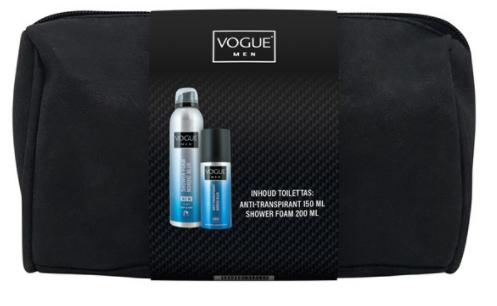 Vogue Men Nordic Blue Geschenkset | Toilettas + Deodorant 150 ml + Shower Foam 200 ml