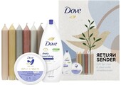 Dove Geschenkset | Return To Sender | Douchegel 250 ml + Crème 250 ml + 6 Dinerkaarsen