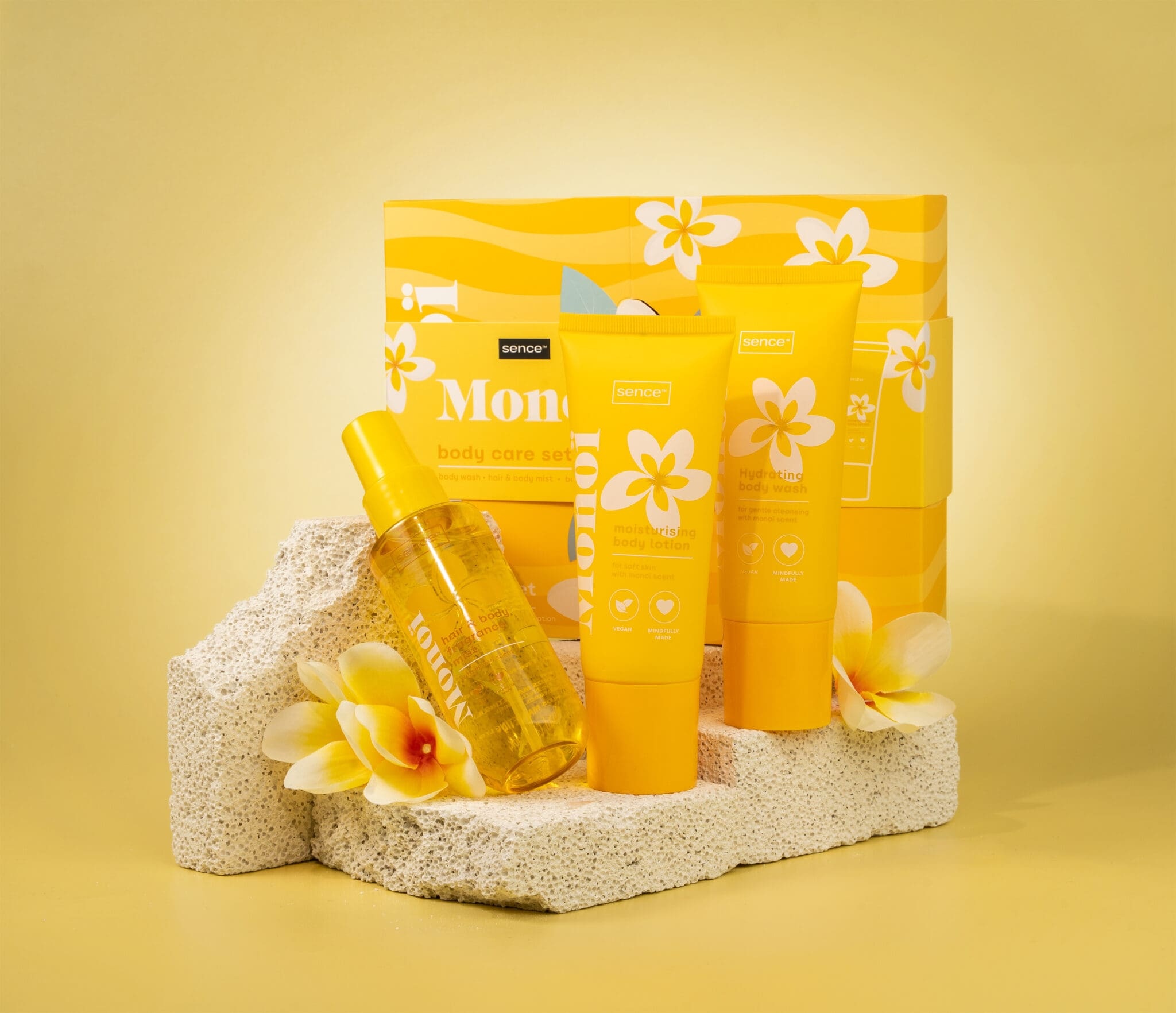 Sence The Good Recipe Monoi Geschenkset | Douchegel + Bodylotion + Body & Hair Mist | 3-delig