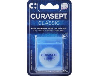 Curasept Floss Waxed Classic | Gewaxt Flossdraad | 50 m