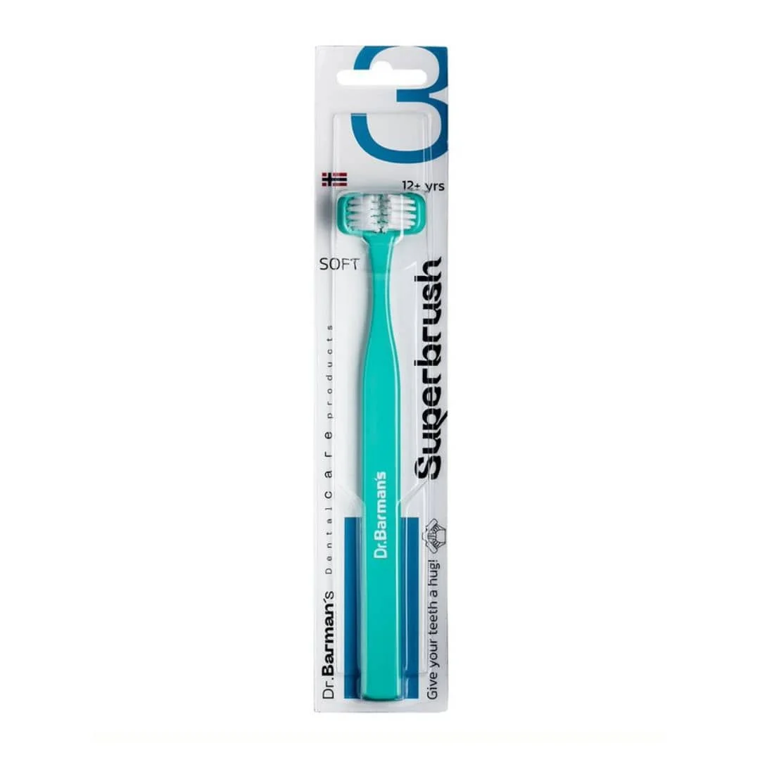Dr. Barman’s Superbrush Soft | 3-zijdige Tandenborstel | 1 stuk
