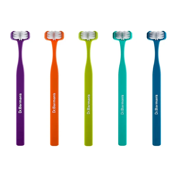 Dr. Barman’s Superbrush Soft | 3-zijdige Tandenborstel | 1 stuk