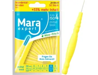 Mara Expert ID Brush Basic Ragers | ISO 4 | Geel | 32 stuks