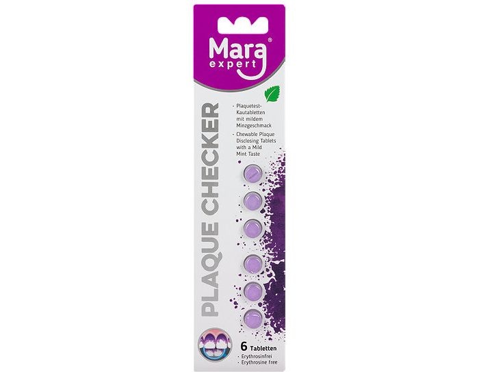 Mara Expert Plaque Checker Kauwtabletten | Plakverklikkers | 6 stuks