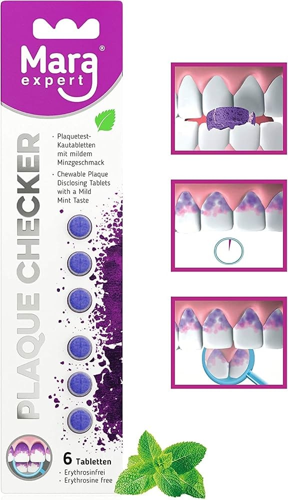 Mara Expert Plaque Checker Kauwtabletten | Plakverklikkers | 6 stuks