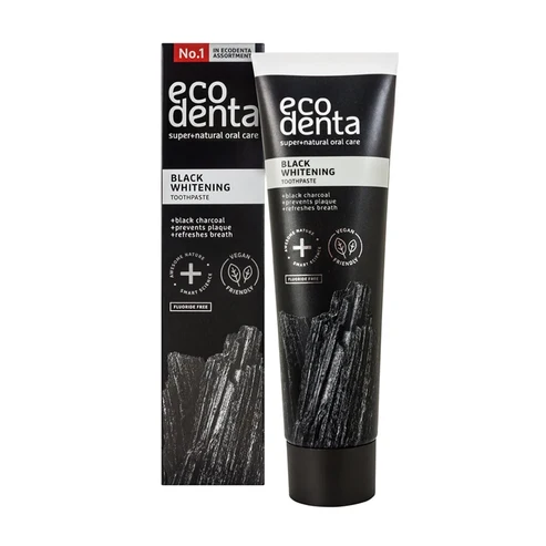 Ecodenta Extra Black Whitening Tandpasta | Met Houtskool & Teavigo | 100 ml