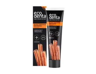Ecodenta Black Cinnamon Whitening Tandpasta | Met Houtskool & Kaneel | 100 ml