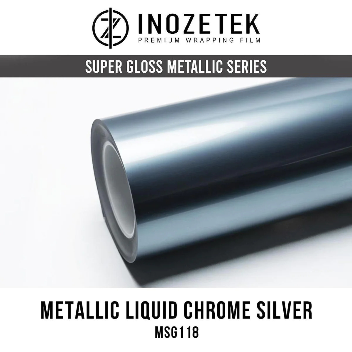 Gloss Liquid Chrome Silver Car Wrap  Metallic Liquid Chrome Silver Vinyl