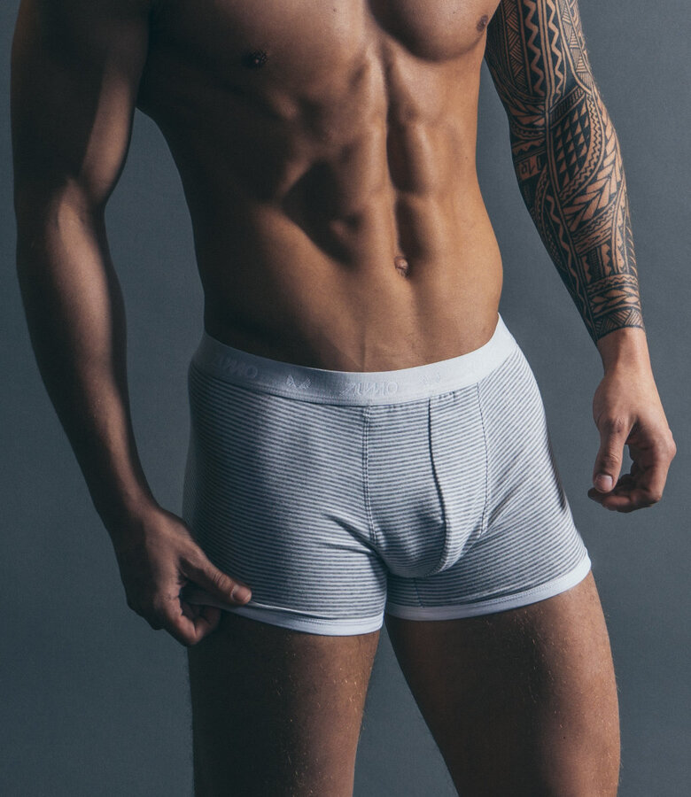 Zumo Slim Fit Underwear LEROY-STRIPE Grey