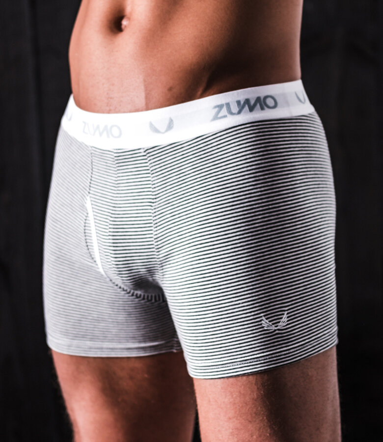 Zumo Slim Fit Underwear MERLIN-STRIPE WhiteGrey