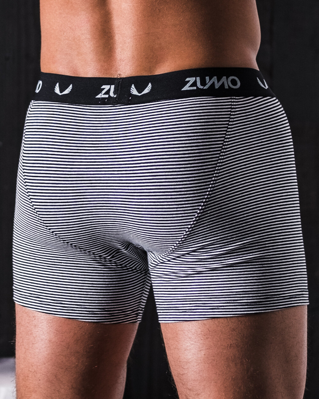 Zumo Slim Fit Underwear MERLIN-STRIPE BlackWhite