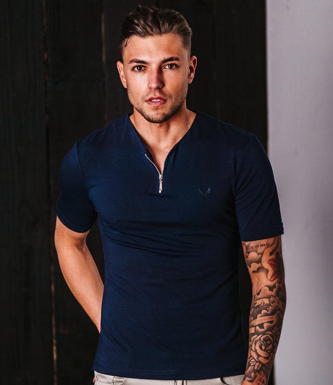 Zumo Slim Fit T-Shirts JORN Navy - ZUMO