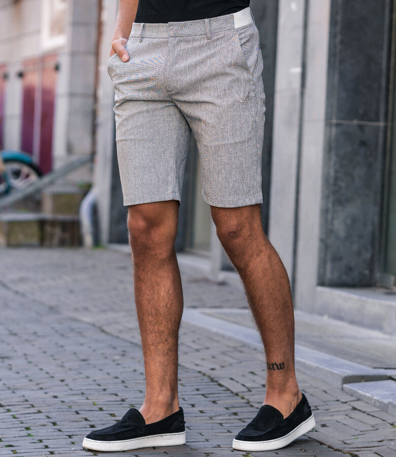 Zumo Slim Fit Shorts BRIDGE WhiteBlack