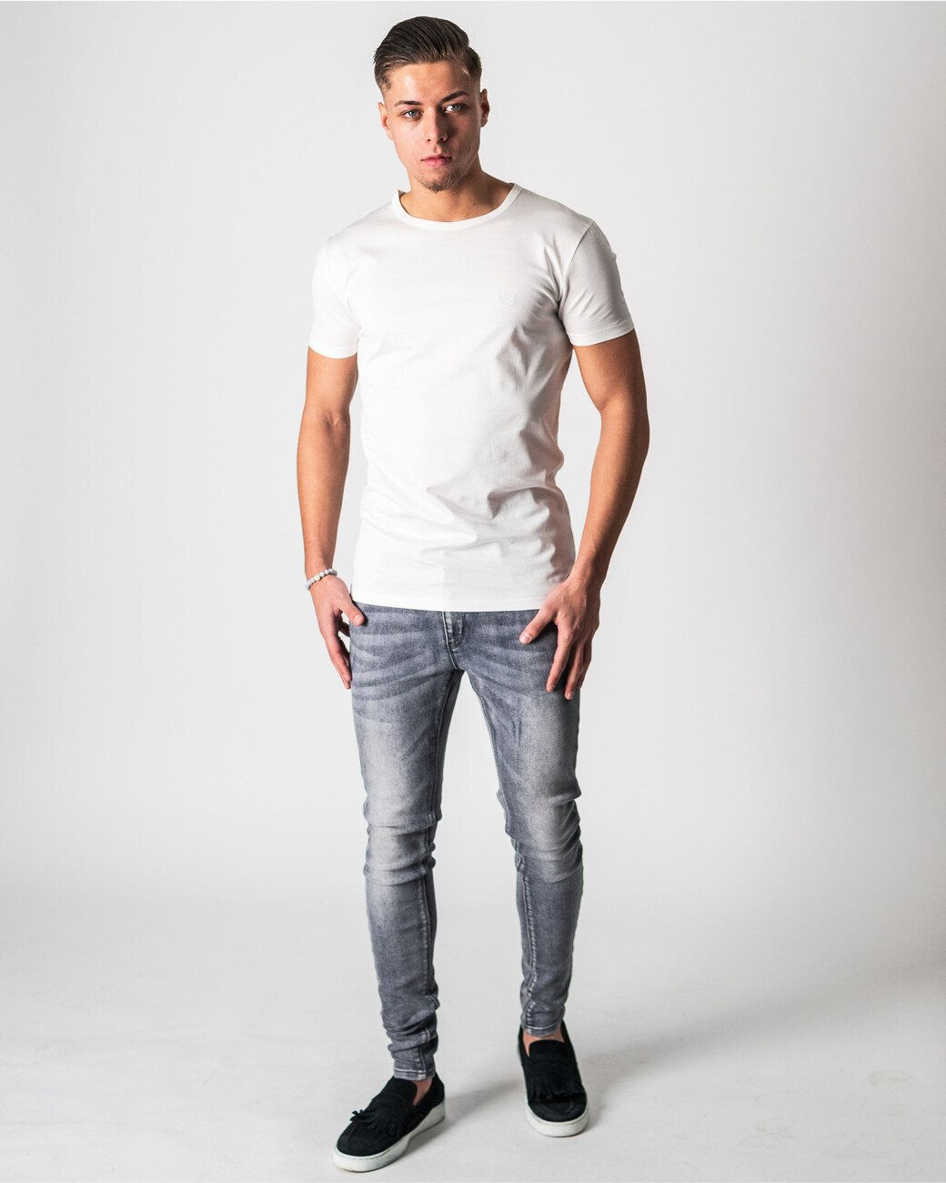 Zumo Slim Fit T-shirts HILLSBORO-N OffWhite