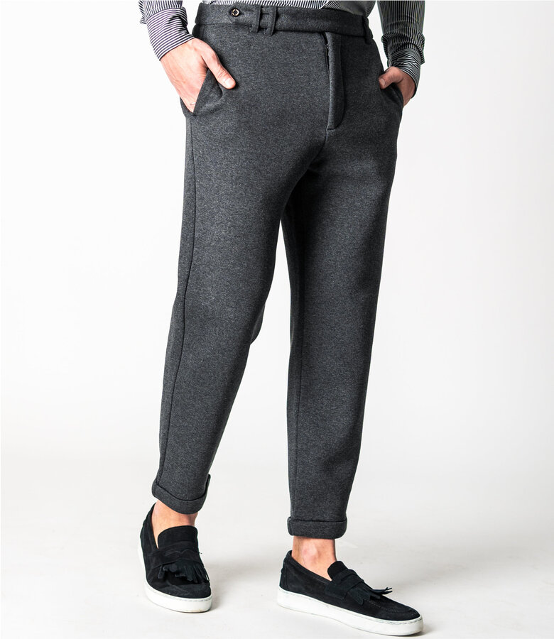 Zumo Straight Fit Pants SIENNA-SWEAT Anthra