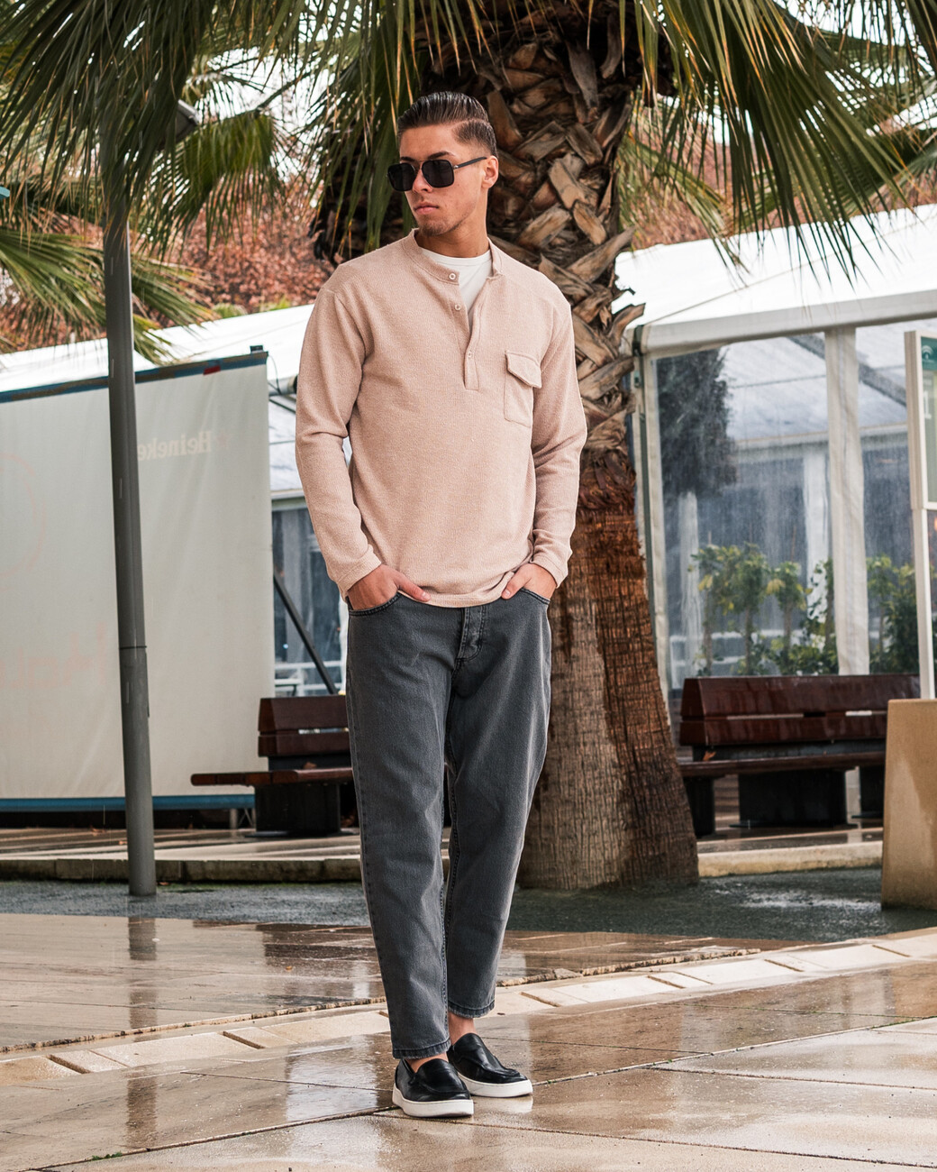 Zumo Oversized T-shirts CLEVE Sand